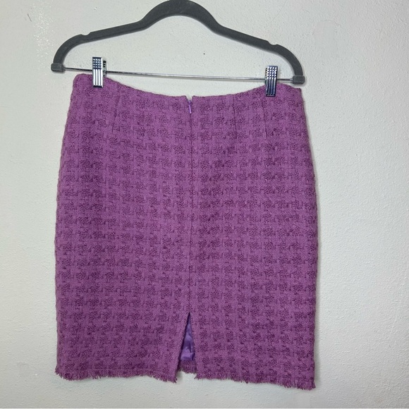 Dana Buchman Purple Wool Pencil Skirt Knee-Length Work Size 12 - Picture 7 of 7